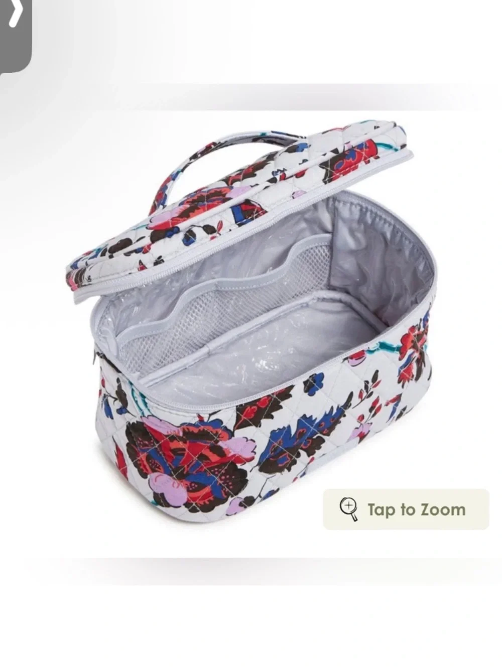 Vera Bradley quilted cosmetic